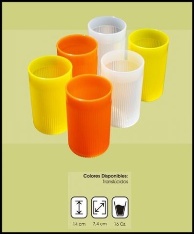 Vasos estriados